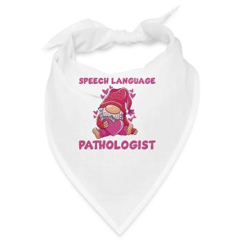 Niedlicher Sprachpathologe Gnom - Bandana - Weiß - Vorne