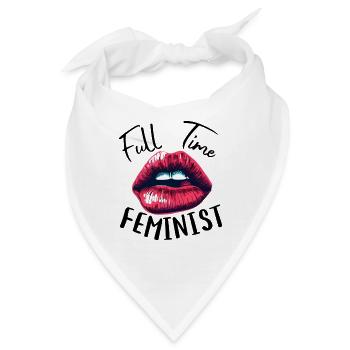 VOLLZEIT-FEMINISTIN - Bandana - Weiß - Vorne