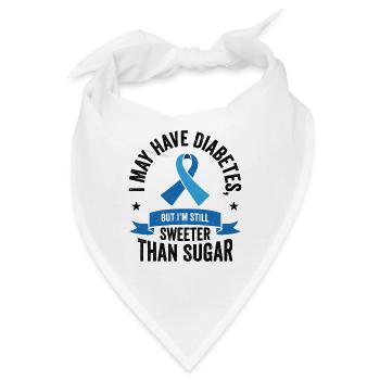 Diabetische Bauchspeicheldrüse - Bandana - Weiß - Vorne
