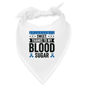 Diabetische Bauchspeicheldrüse - Bandana - Weiß - Vorne