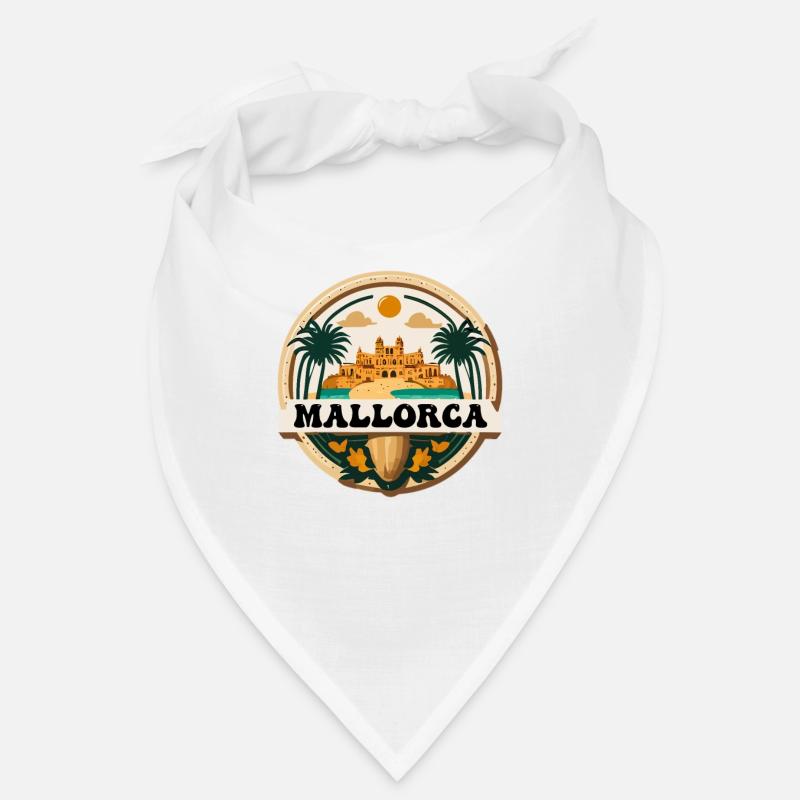 Logo de Majorque - Bandana - blanc