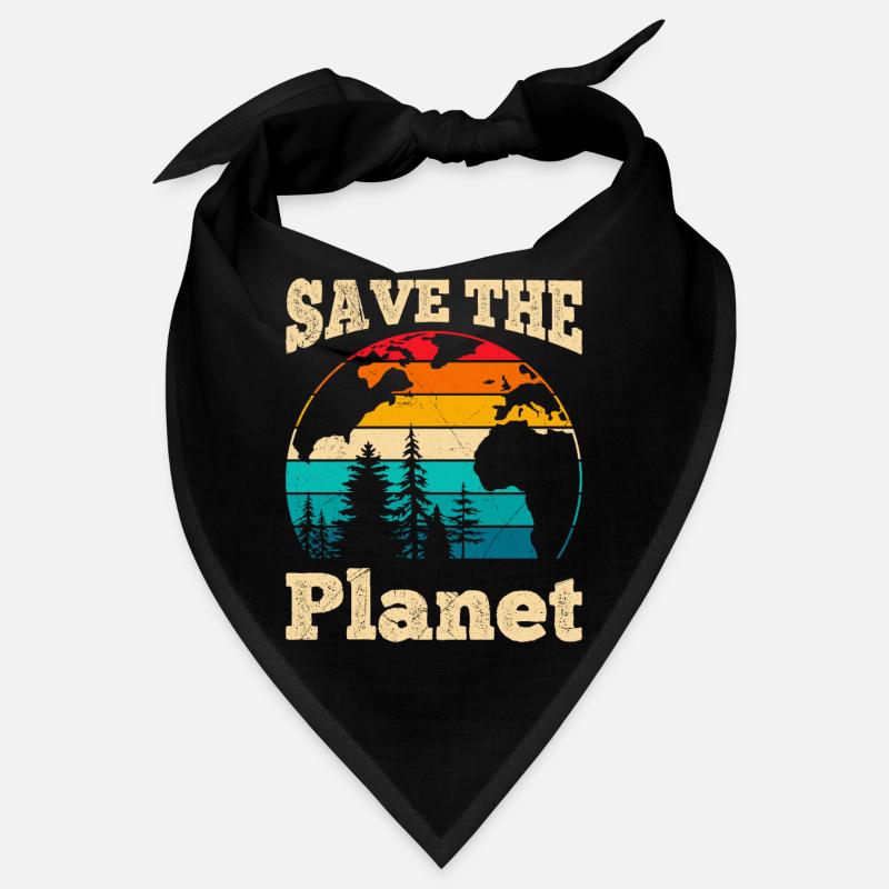 Rette unseren Planeten Design Umweltschützer Bandana