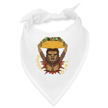 Bigfoot Taco 4 - Bandana - Weiß - Vorne