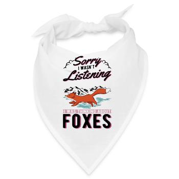Fuchs Geschenk Rotfuchs - Bandana - Weiß - Vorne