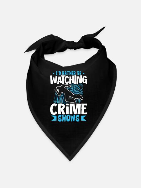 True Crime Murder Spy Crime Interest Gift Idea - Bandana - Schwarz - Vorne