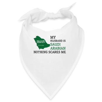 Nichts macht mir Angst Saudi-Arabischer Ehemann - Bandana - Weiß - Vorne
