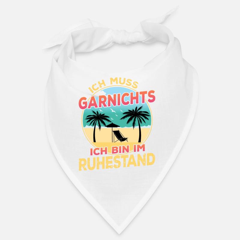 Ich Muss Garnichts Ich bin im Ruhestand Rentner Bandana