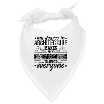 My Degree In Architecture EConstruction Architects - Bandana - Weiß - Vorne