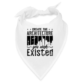 Create The Architecture Retro Engineer Architects - Bandana - Weiß - Vorne