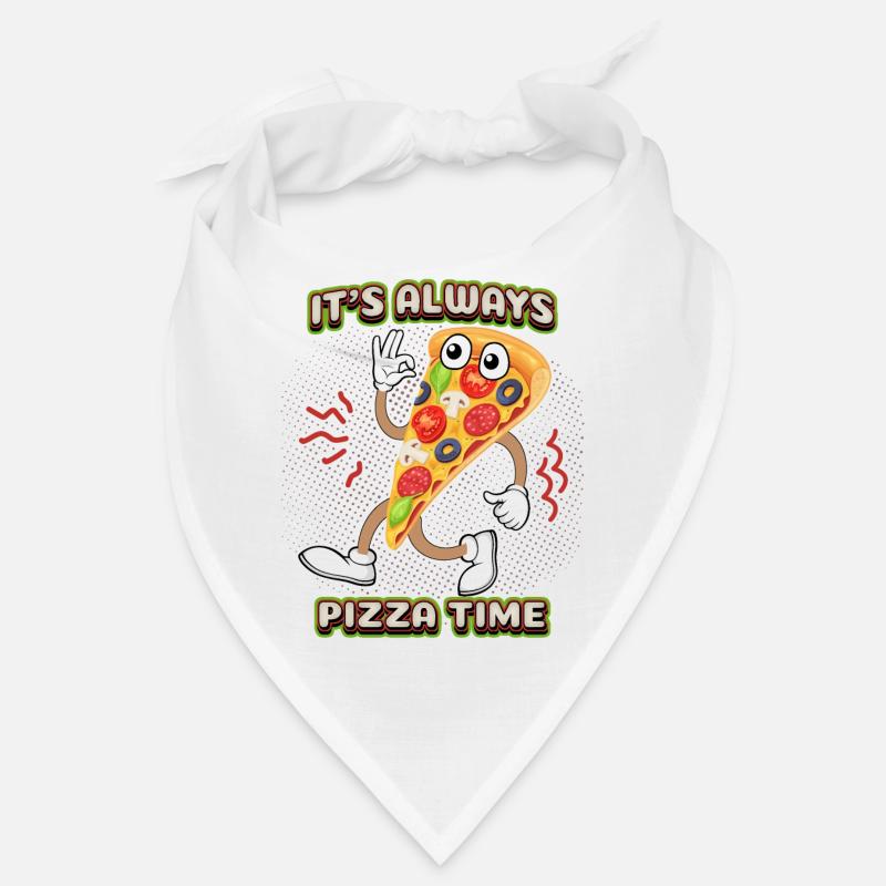 Pizza comic, funny pizza saying, cartoon pizza Bandana