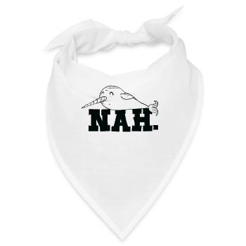 Zögernder Narwal Liebhaber Wassertiere Narwal - Bandana - Weiß - Vorne