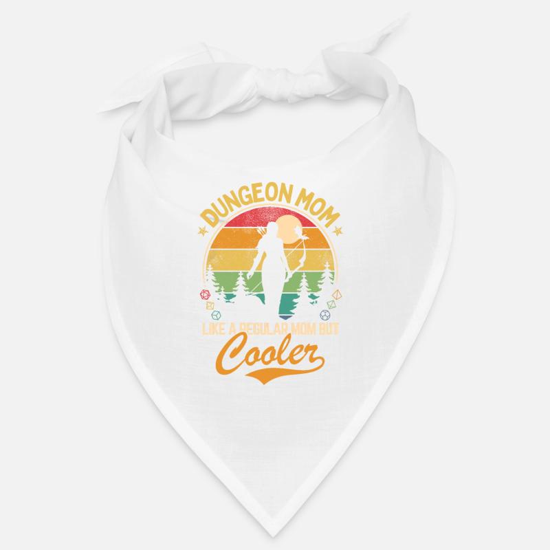 Donjon Mom - Comme une mère normale mais plus cool - Bandana - blanc