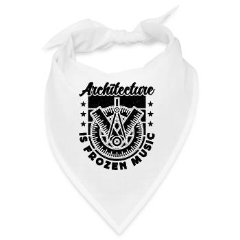 Architecture Is Frozen Music Building Architects - Bandana - Weiß - Vorne