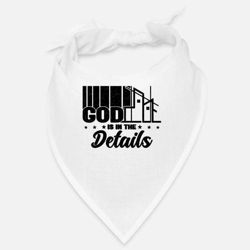 God Is In The Details Retro Construct Architects Bandana