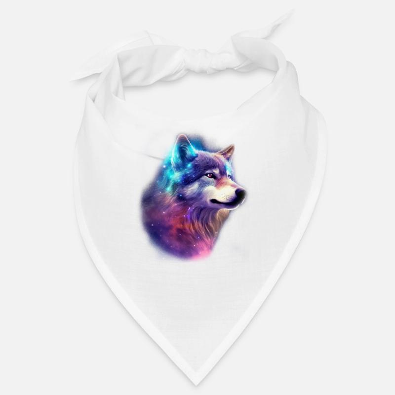 Wolf Galaxy Space Graphic Wolf Lover Bandana