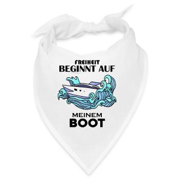 Boote Motorboot - Bandana - Weiß - Vorne