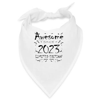 2023 - Jahrgang 2023 - Fantastisch seit 2023 - Bandana - Weiß - Vorne