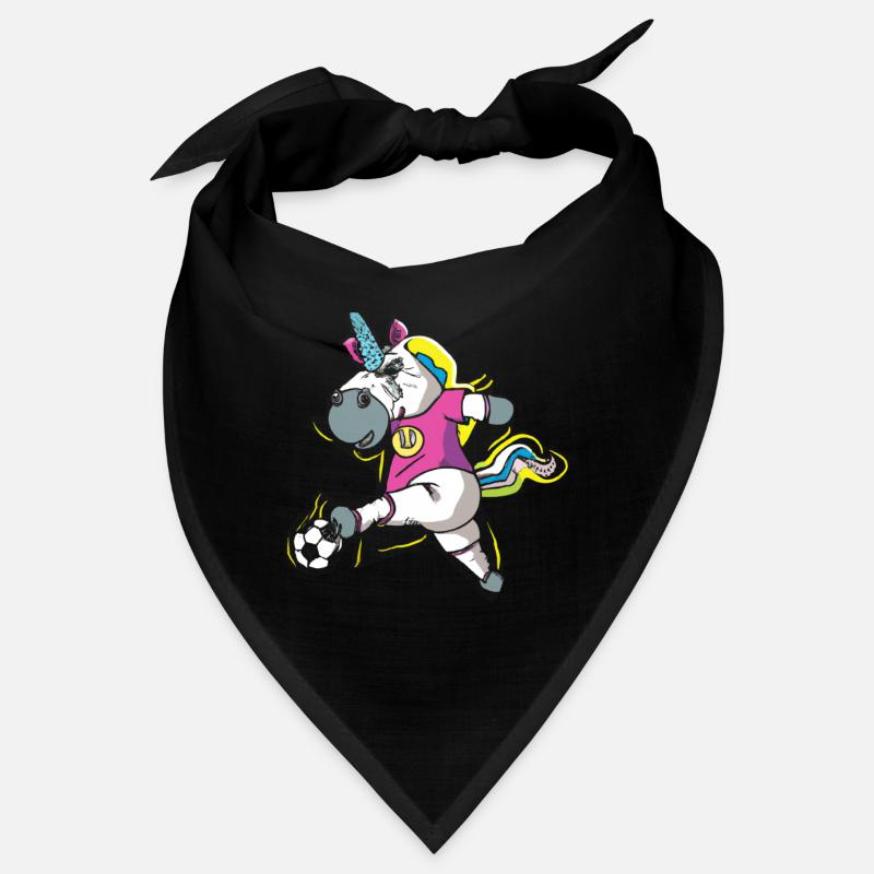 Fußball Einhorn Comic Style Bandana