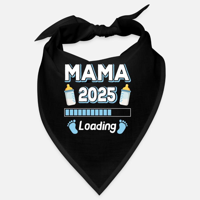 Mama 2025 Loading Mutter Mütter Mom Muttertag Bandana