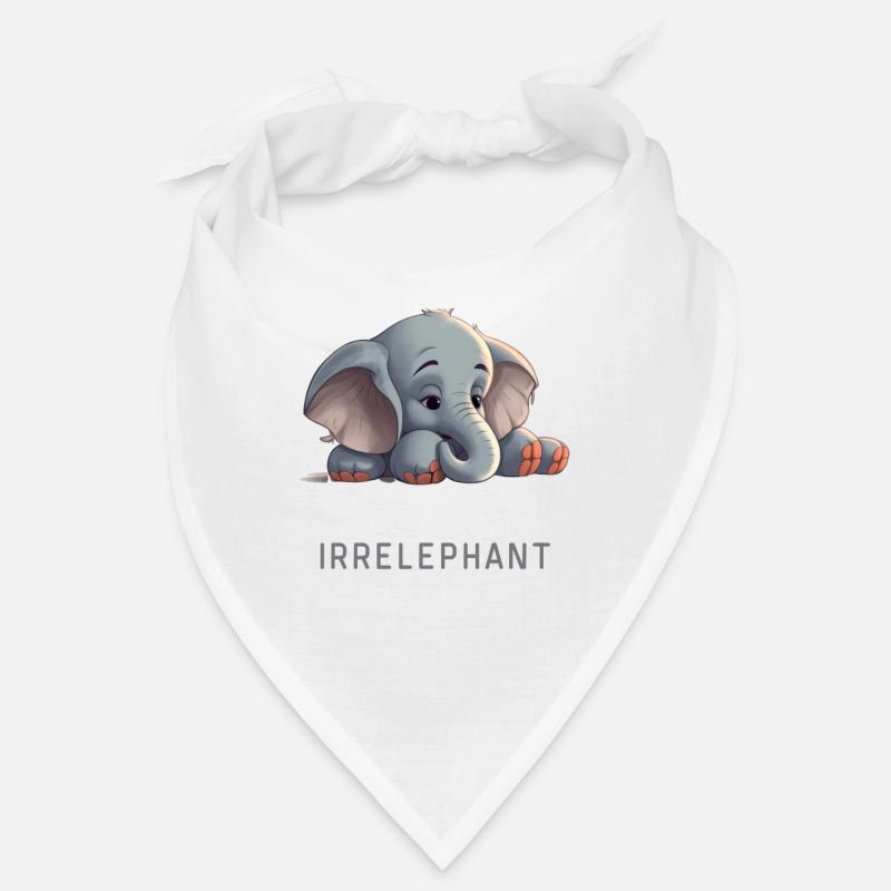 Lustiger Wortwitz irrelevant - Elephant Bandana