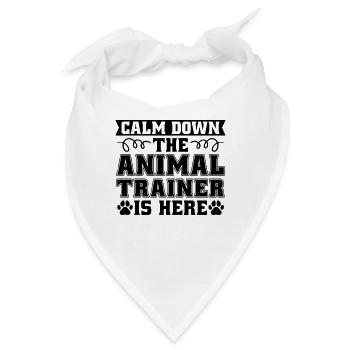 Calm Down The Animal Veterinarian Animal Trainers - Bandana - Weiß - Vorne