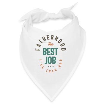Vaterschaft - der beste Job, den ich je hatte - Bandana - Weiß - Vorne