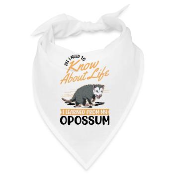 Opossum Geschenk Possum Beutelratte - Bandana - Weiß - Vorne
