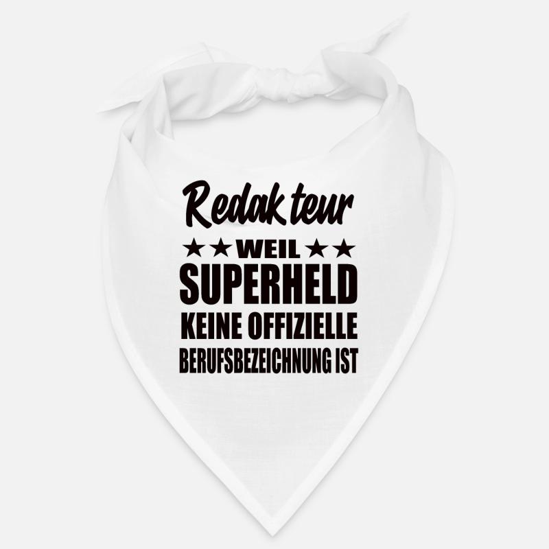 Redakteur Superheld Spruch Bandana