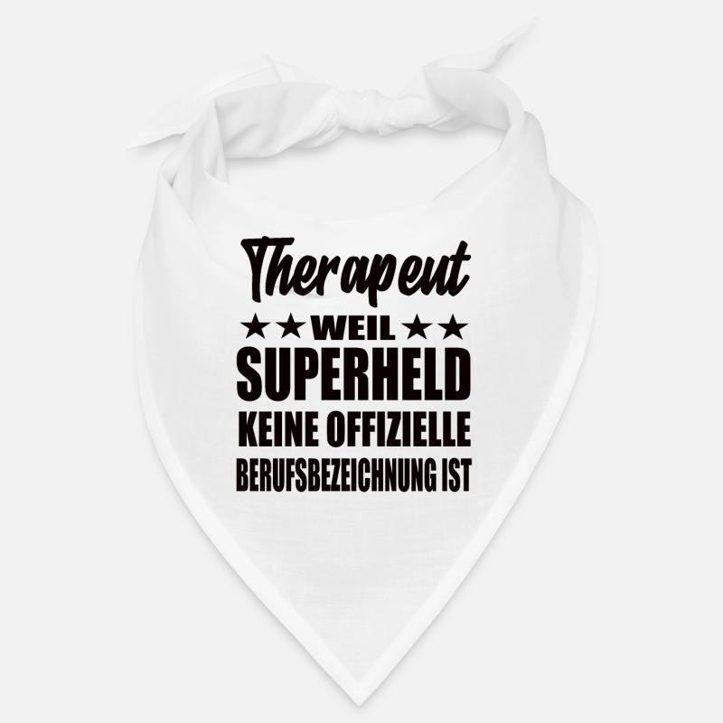 Therapeut Superheld Spruch Bandana