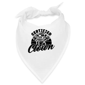 Certified Clown Circus Performer Circus Clowns - Bandana - Weiß - Vorne