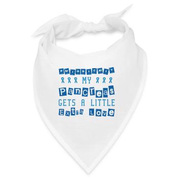 Diabetische Bauchspeicheldrüse - Bandana - Weiß - Vorne