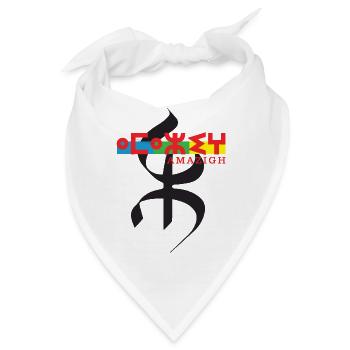 AMAZIGH SYMBOL BERBER Z IMAZIGHEN KABYLISCHES JUWEL - Bandana - Weiß - Vorne
