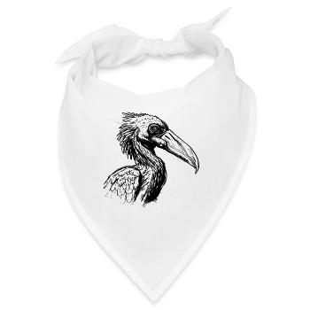 Schuhschnabel - Bandana - Weiß - Vorne