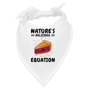 Pi-Tag Mathematik Kuchen Pi-Symbol Mathematik Zahl - Bandana - Weiß - Vorne
