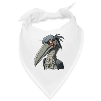 Schuhschnabel - Bandana - Weiß - Vorne