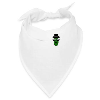 Gangster Mafia Gurke mit Sonnenbrille Pocket Desig - Bandana - Weiß - Vorne