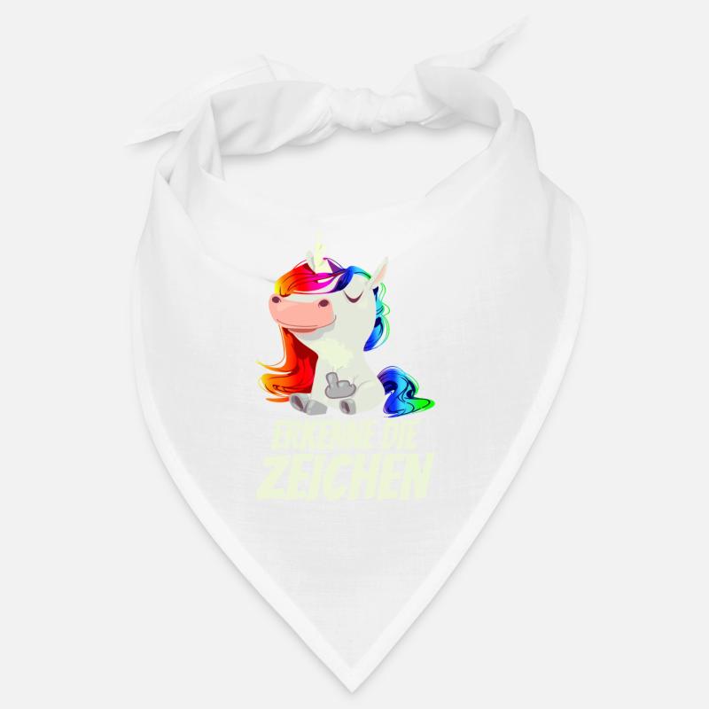 Erkenne die Zeichen - Mittelfinger Einhorn Bandana