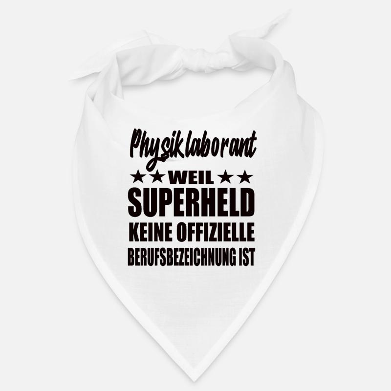 Physiklaborant Superheld Spruch Bandana