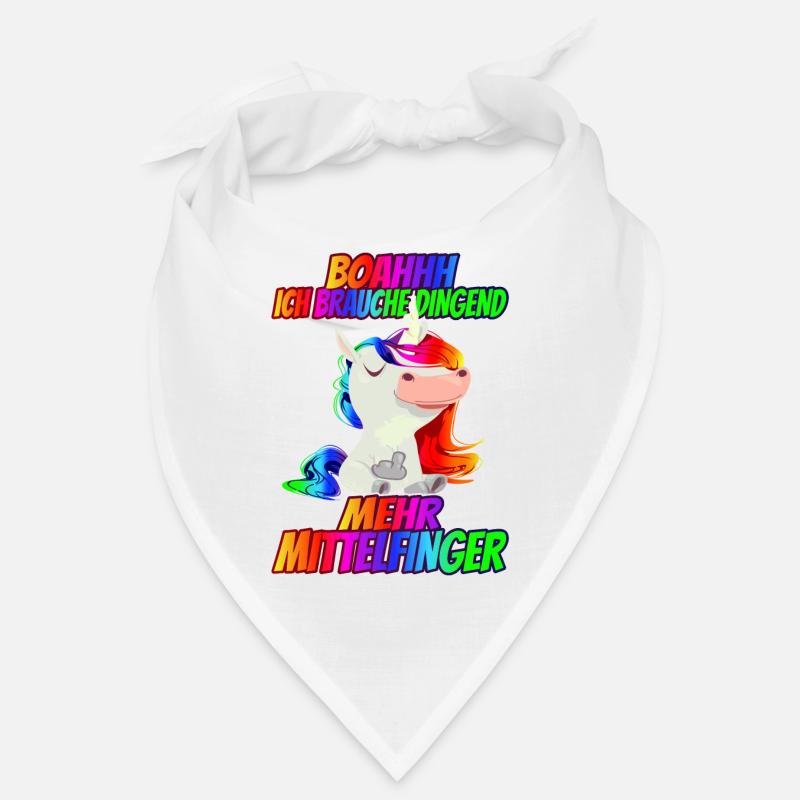 Ich brauche dringend mehr Mittelfinger Regenbogen Bandana