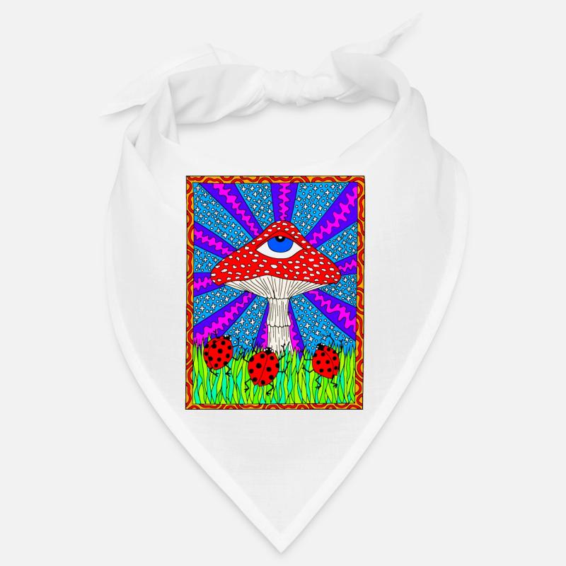 Hippie Magic Toadstool Rétro Psychédélique Bandana