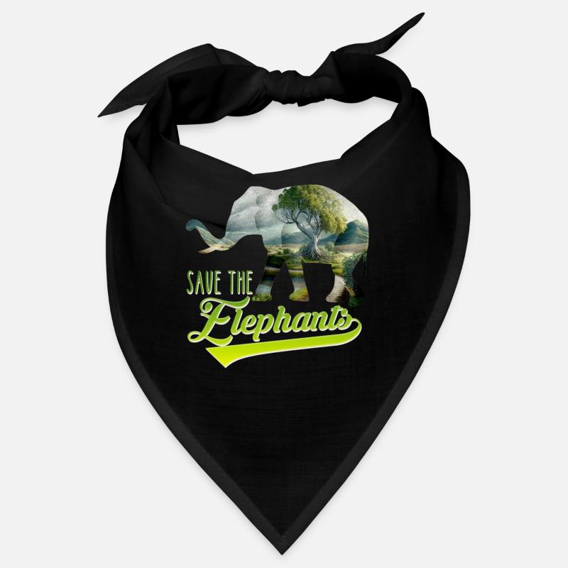 Save the Elephants Species Conservation Espèces menacées Bandana