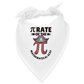 Pi-Tag Pirat Mathematiker Pi-Symbol Zahl - Bandana - Weiß - Vorne