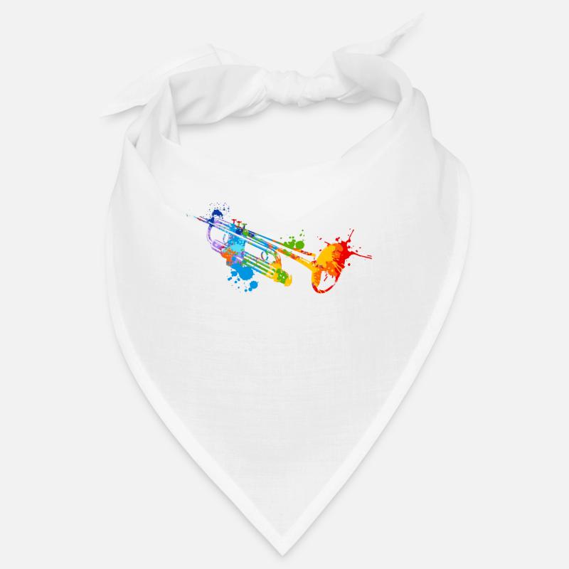 Splash Trompete - Bandana - Weiß