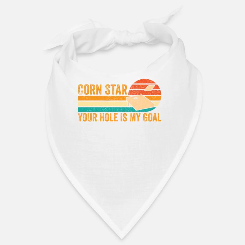 Funny Cornhole Retro Bandana