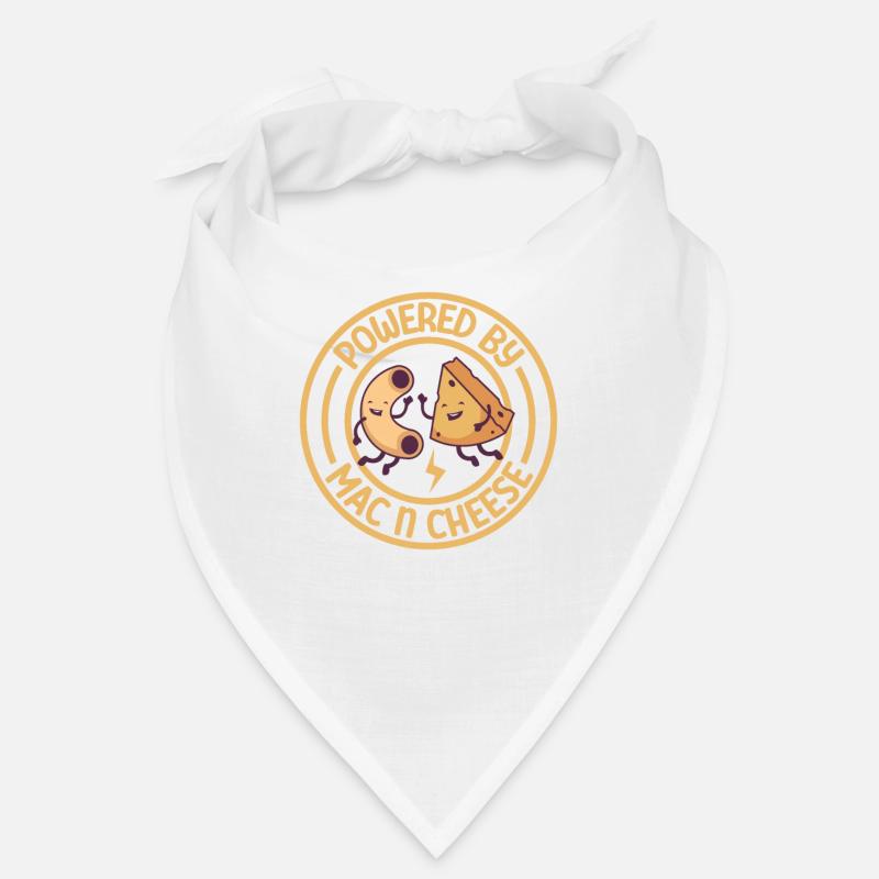 MAC AND CHEESE GIFT: powered by mac & cheese - Bandana - Weiß