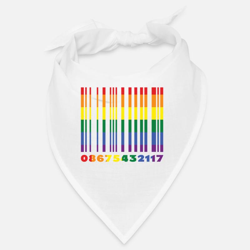 Barcode Homosexuell LGBTQ Regenbogen LGBT Pride Monat Bandana