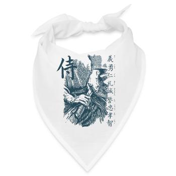 Bushido Samurai - Bandana - Weiß - Vorne