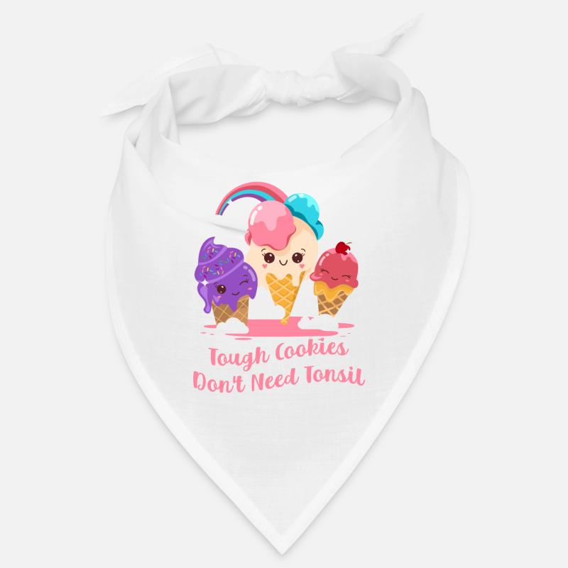 Tough Cookies Don't Need Tonsil Funny Bandana