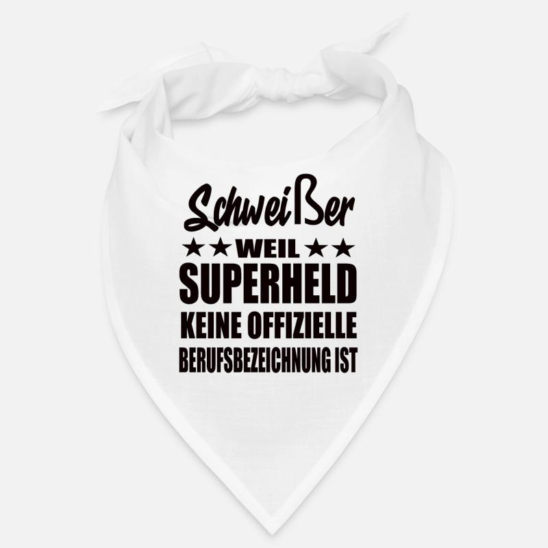 Schweißer Superheld Spruch Bandana