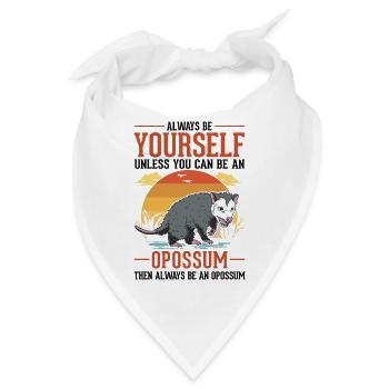 Opossum Geschenk Possum Beutelratte - Bandana - Weiß - Vorne